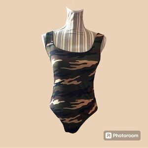 Mama Malika camo bodysuit. Worn once. Cleaned. Tag missing but Sz s.